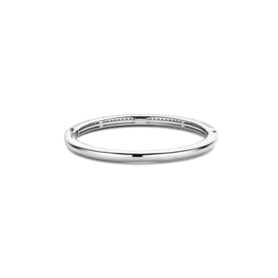 ti sento polished silver bangle