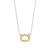 Two Tone Rectangular Milano Necklace