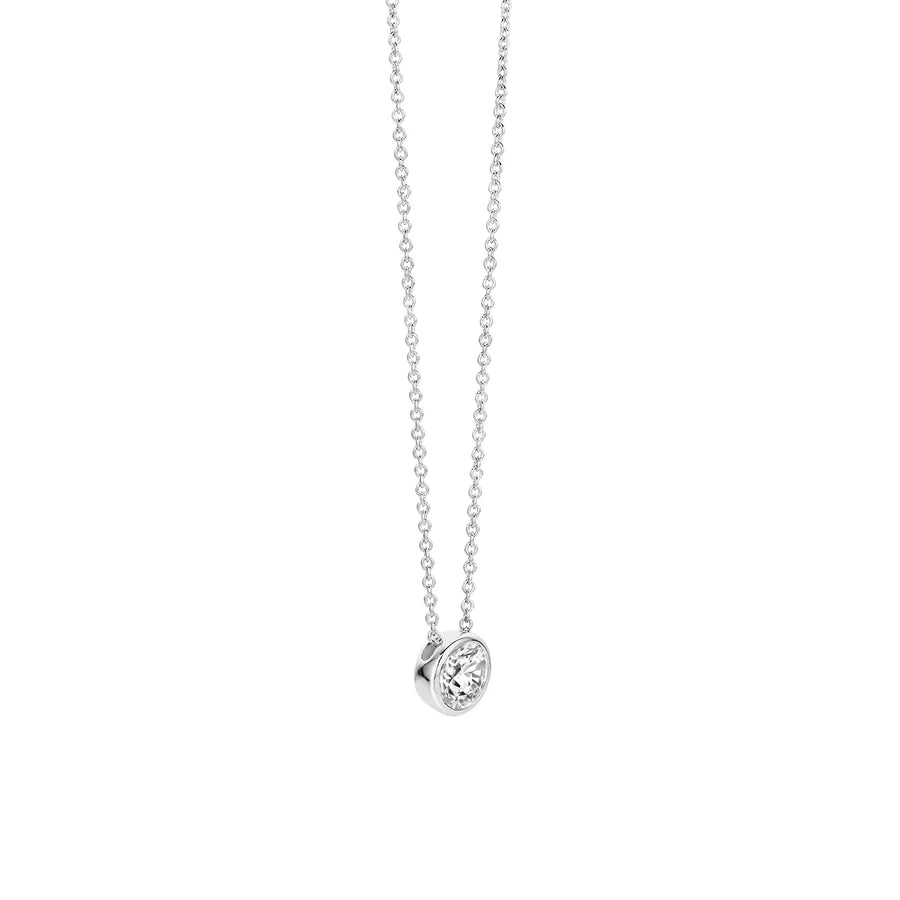 Ti Sento Milano Zirconia Bezel Necklace