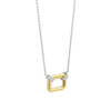 Two Tone Rectangular Milano Necklace