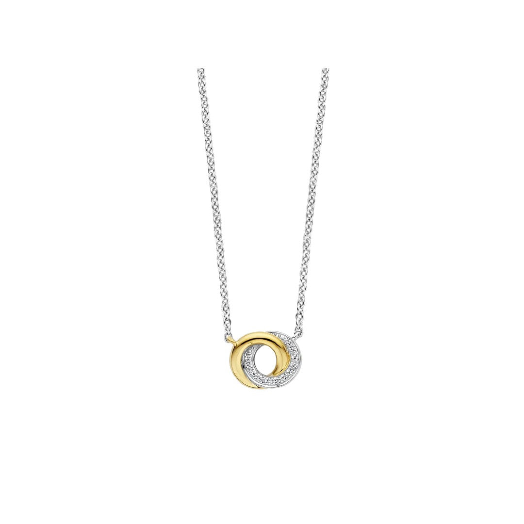 Ti Sento Milano Interlocking Circles Zirconia Necklace