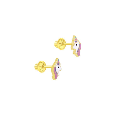 Pastel Unicorn Little Girl's Earrings