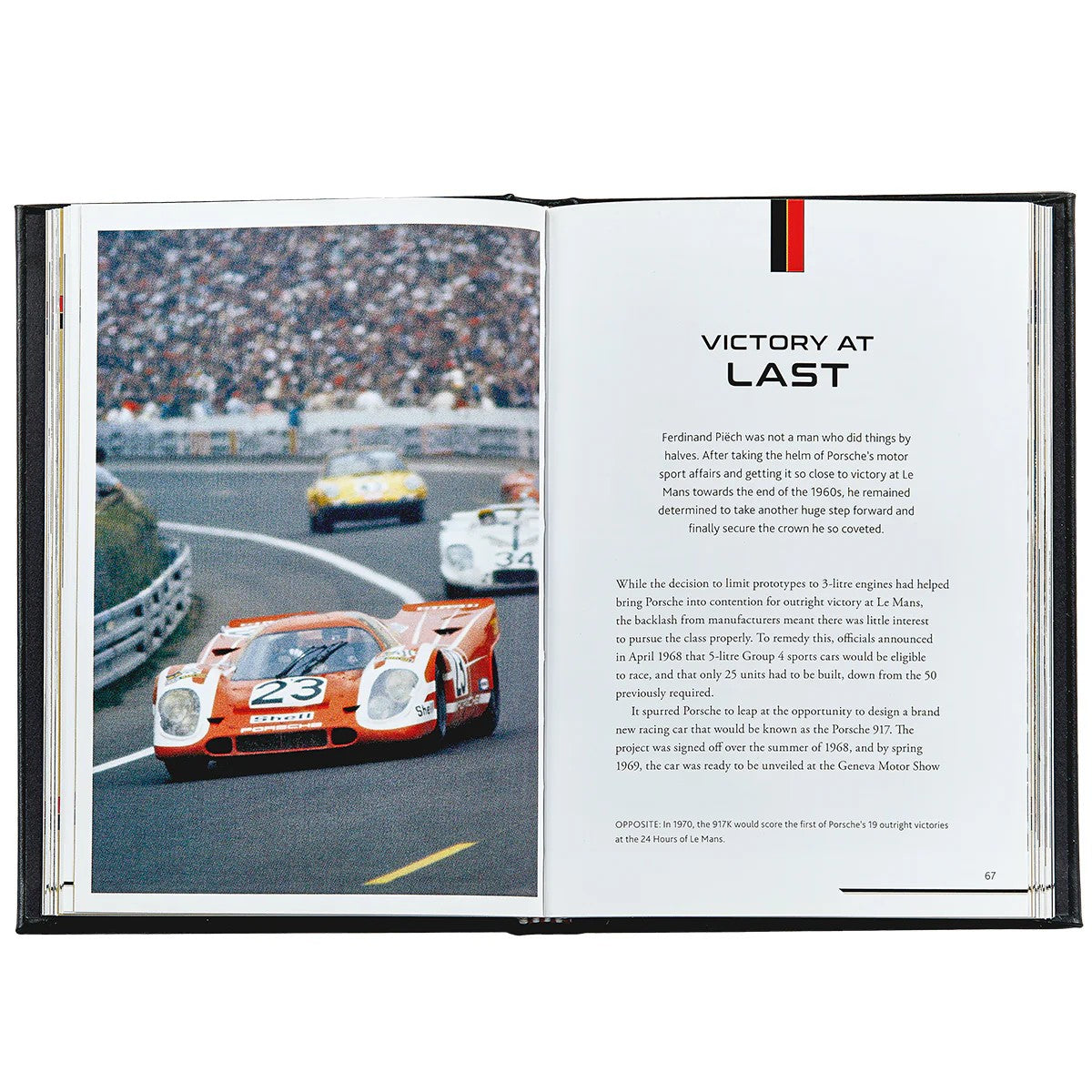 The Story of Porsche Leather Bound Keepsake Book