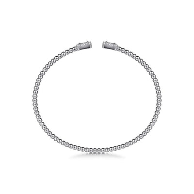 Gabriel & Co. Open Cuff Bracelet with Diamond Baguettes