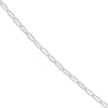 Paperclip 1.25mm Chain in White Gold