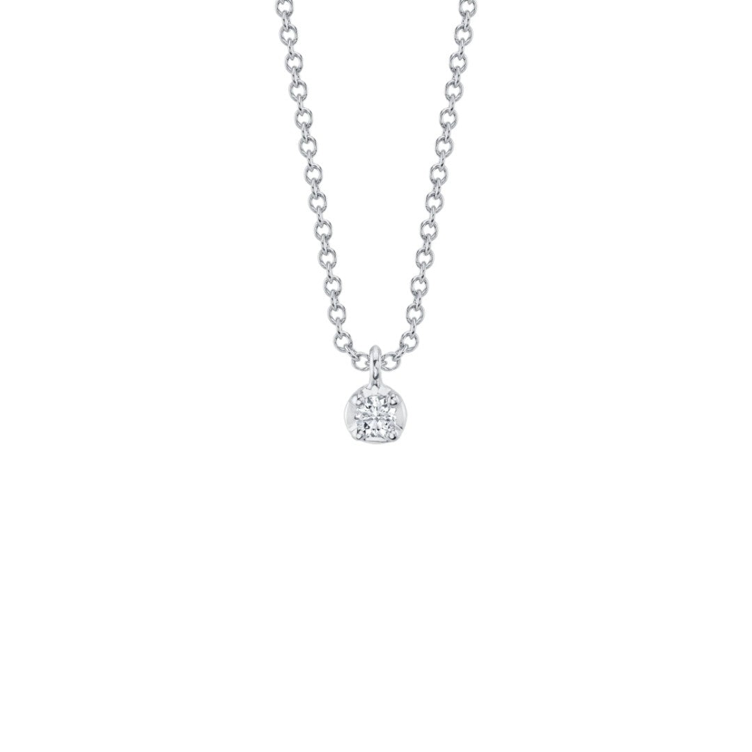 Shy Creation Crown Setting Diamond Necklace