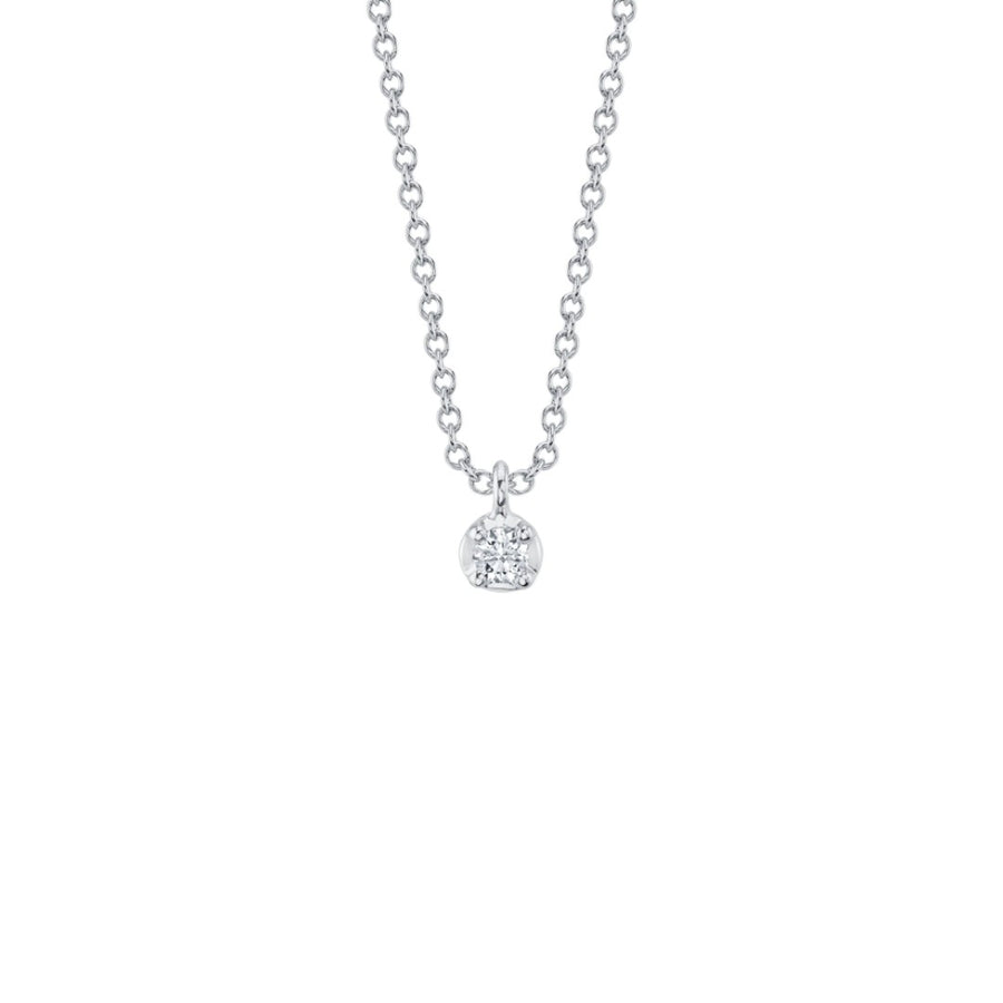 Shy Creation Crown Setting Diamond Necklace