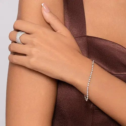 Gabriel & Co. Diamond Buttercup Set Tennis Bracelet