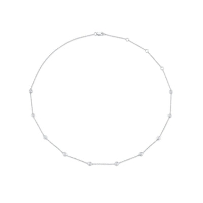 Shy Creation Diamond Station 0.54ctw Adjustable Necklace