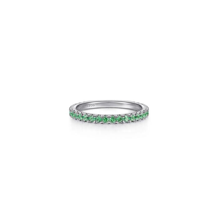 Gabriel & Co. Emerald Stacking Ring