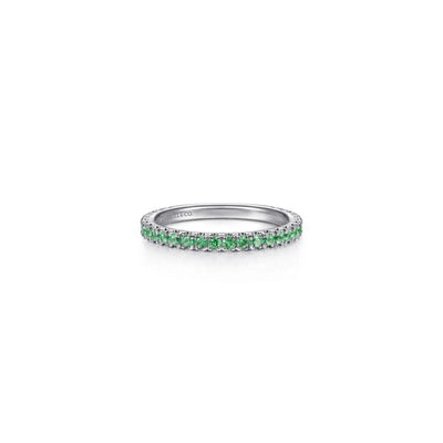 Gabriel & Co. Emerald Stacking Ring