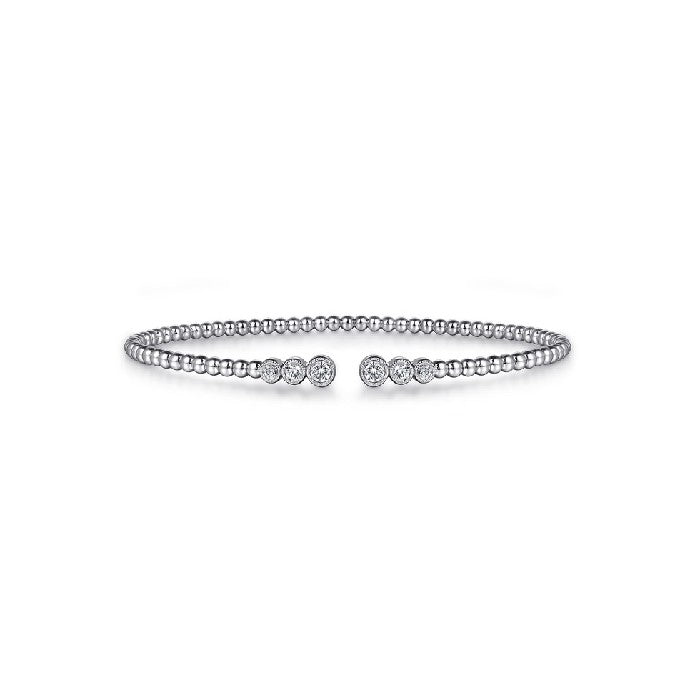 Gabriel & Co. Bezel Set Diamond Bujukan Split Cuff