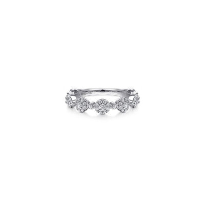 Gabriel & Co. Diamond Pave Station Ring