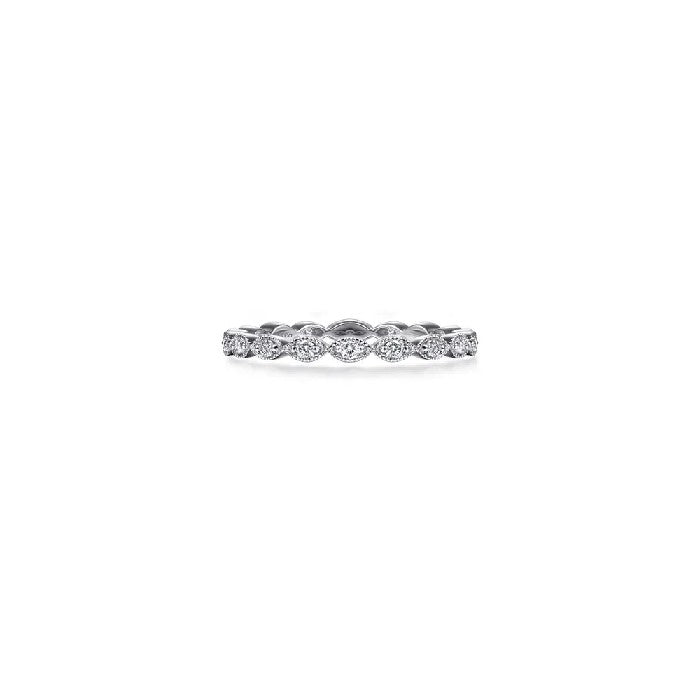 Gabriel & Co. Marquise Station Diamond Ring