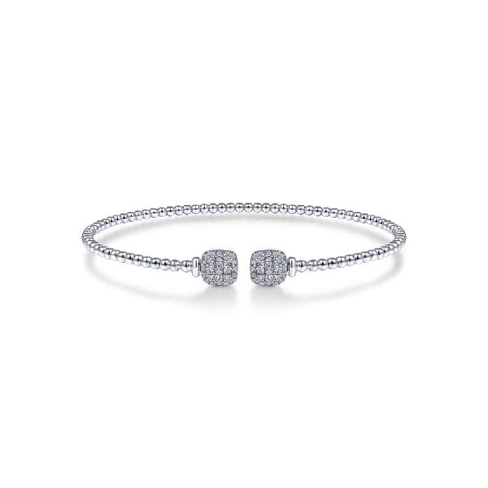 Gabriel & Co. Diamond Square Bujukan Split Cuff Bracelet