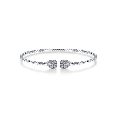 Gabriel & Co. Diamond Square Bujukan Split Cuff Bracelet
