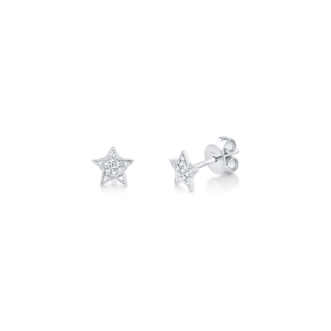 Shy Creation Pave Diamond Star Studs