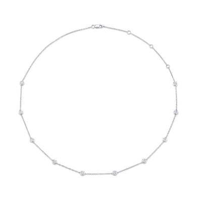 Shy Creation Diamond By the Yard Adjustable Necklace