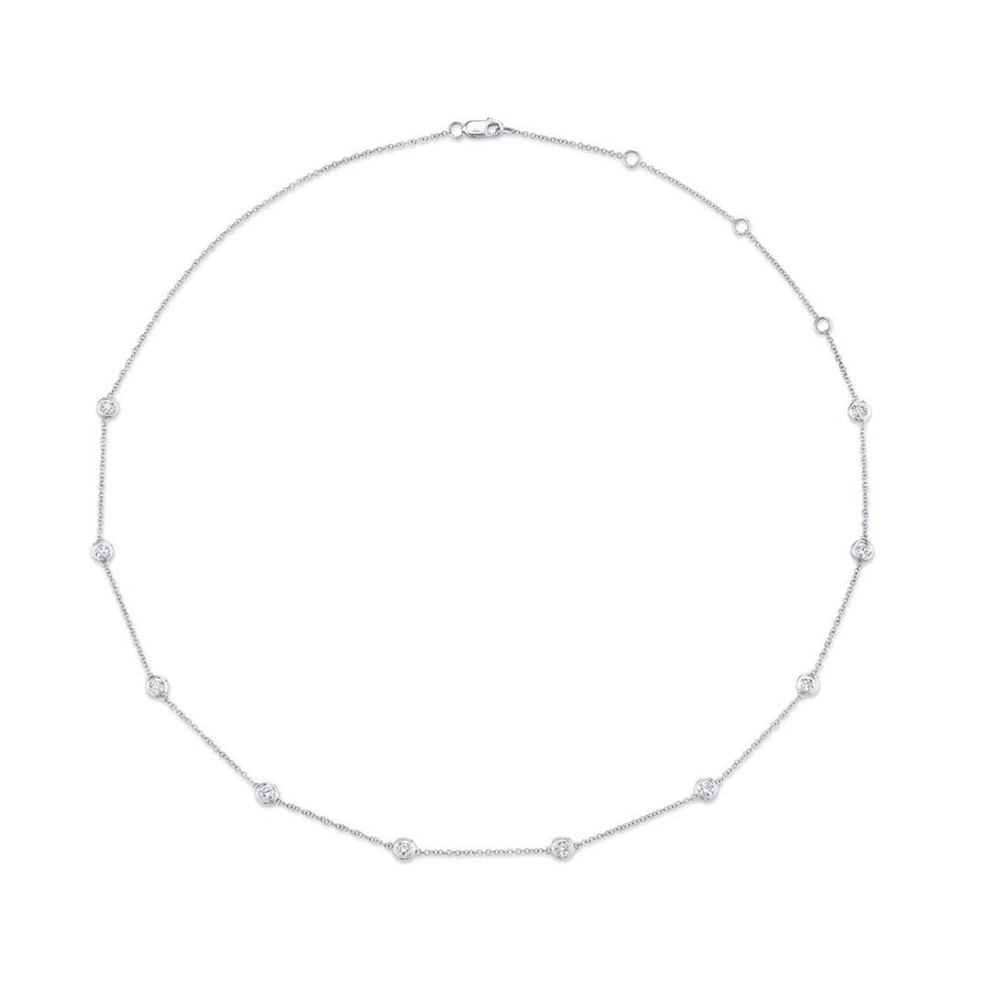 Shy Creation Diamond By the Yard Adjustable Necklace