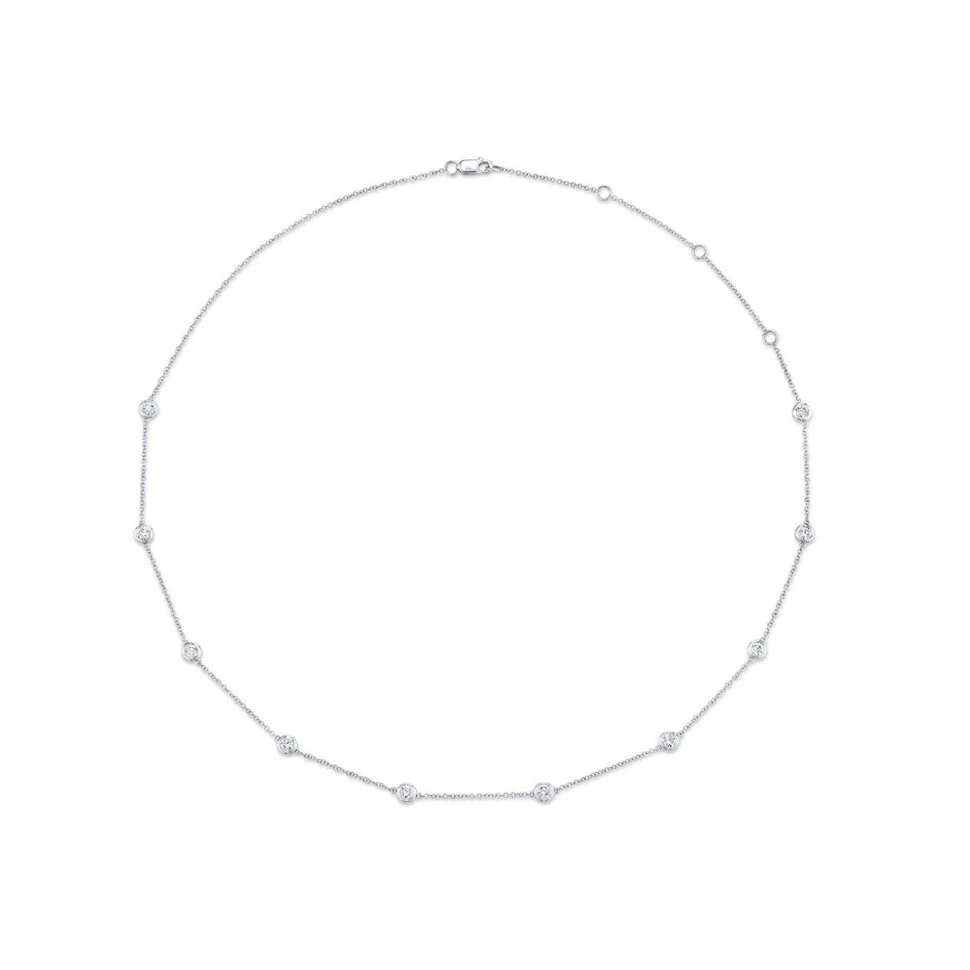 Shy Creation Diamond Station 1.02ctw Adjustable Necklace