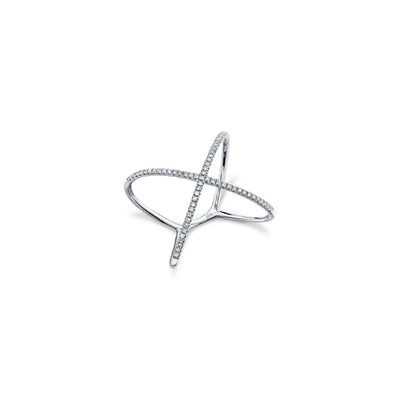 Shy Creation Diamond X Ring