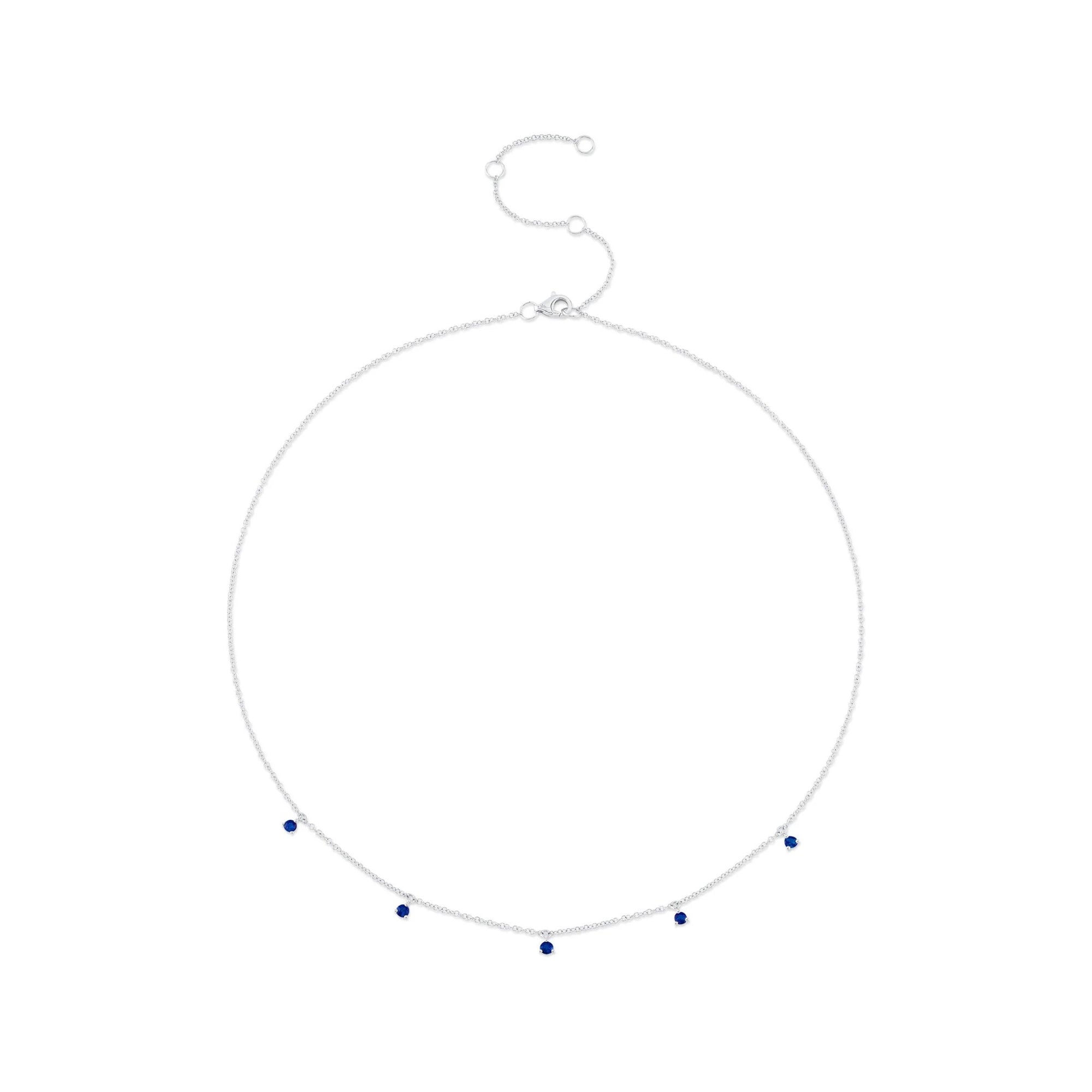 Shy Creation Sapphire Drops Necklace