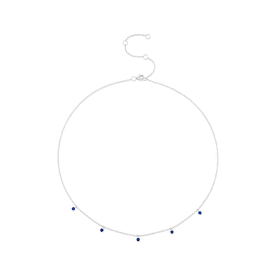 Shy Creation Sapphire Drops Necklace