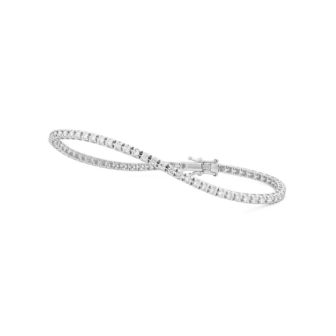 White Gold 2.0ctw Diamond Tennis Bracelet