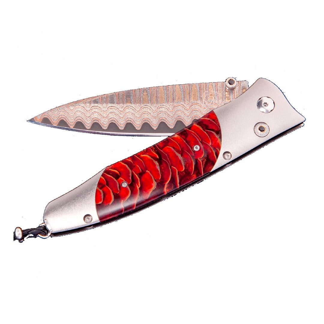 William Henry Gentac Red Sun Pocket Knife