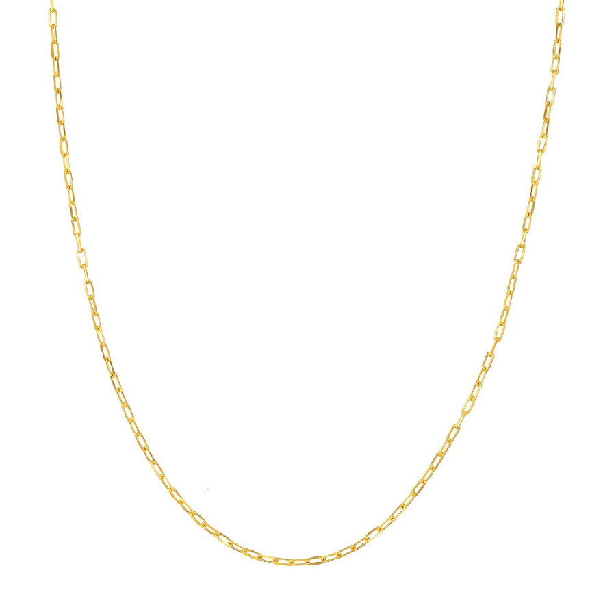 Yellow Gold 1.95mm Paperclip Chain