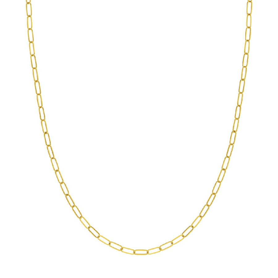 Yellow Gold 3mm Paperclip Chain
