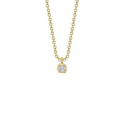Shy Creation Crown Setting Diamond Necklace