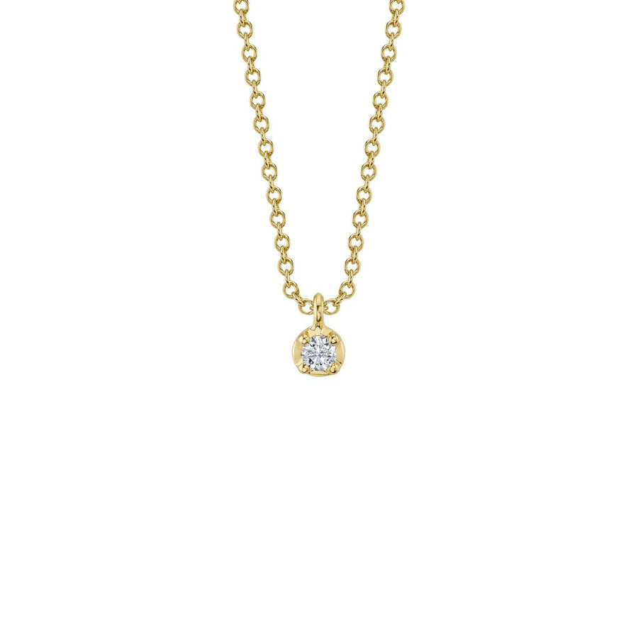 Shy Creation Crown Setting Diamond Necklace