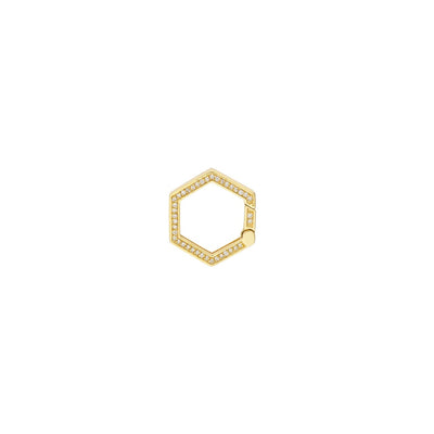 Diamond Hexagon Charm Clip