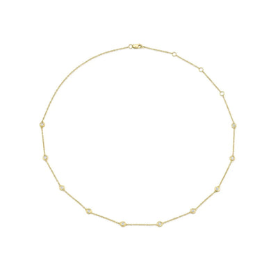 Shy Creation Diamond Station 0.54ctw Adjustable Necklace