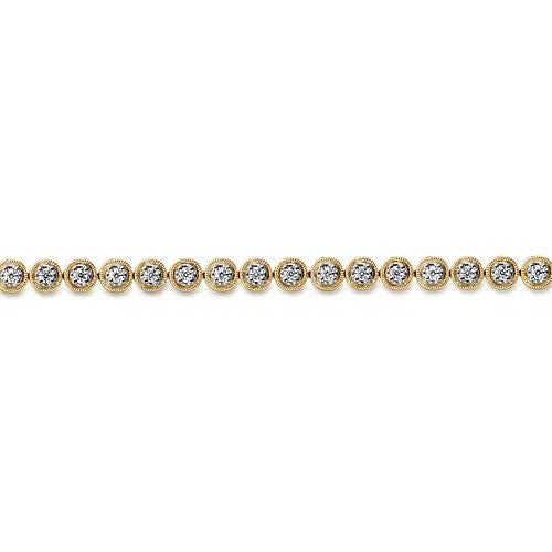 Gabriel & Co. Bezel Diamond Tennis Bracelet