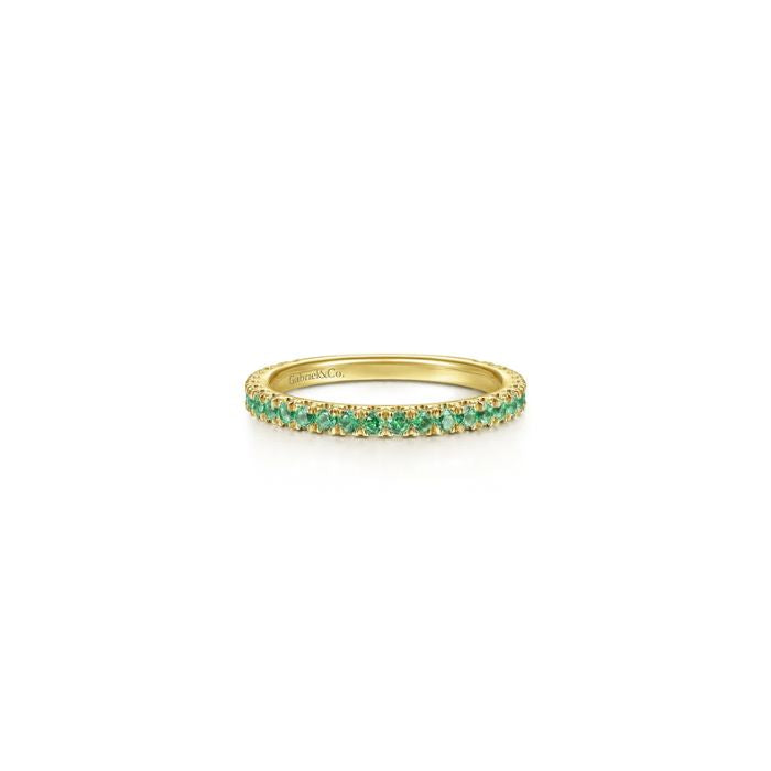 Gabriel & Co. Emerald Stacking Ring