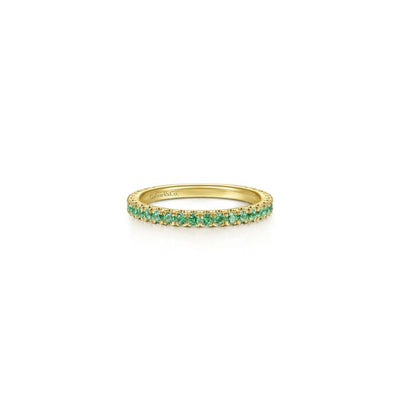 Gabriel & Co. Emerald Stacking Ring