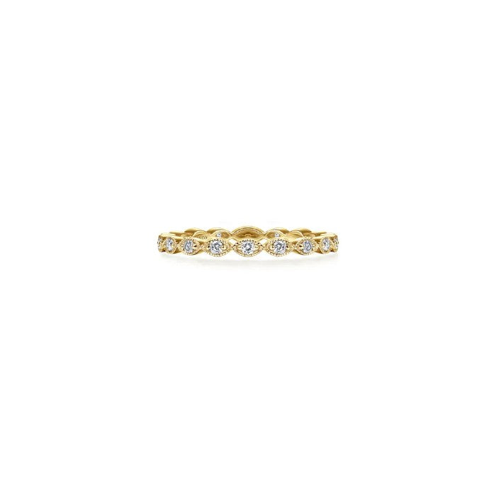 Gabriel & Co. Marquise Station Diamond Ring