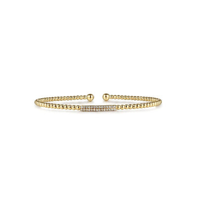Gabriel & Co. Diamond Bar Bujukan Bead Bangle