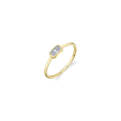 Shy Creation Baguette Bezel Diamond Ring