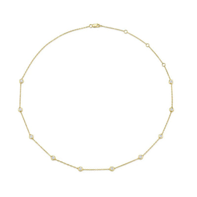 Shy Creation Diamond By the Yard Adjustable Necklace