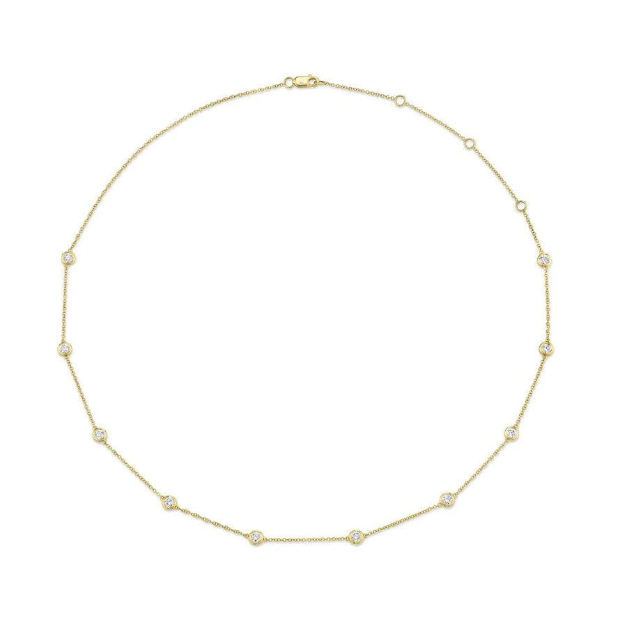 Shy Creation Diamond By the Yard Adjustable Necklace