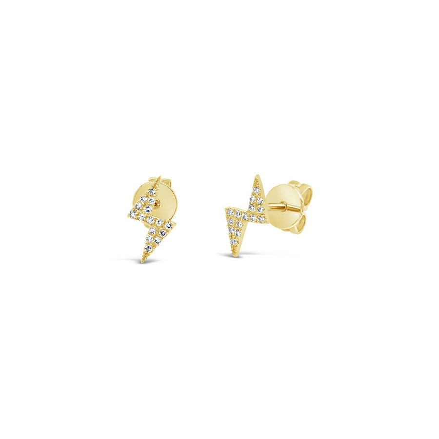 Shy Creation Diamond Lightning Bolt Studs