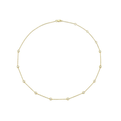 Shy Creation Diamond Station 1.02ctw Adjustable Necklace