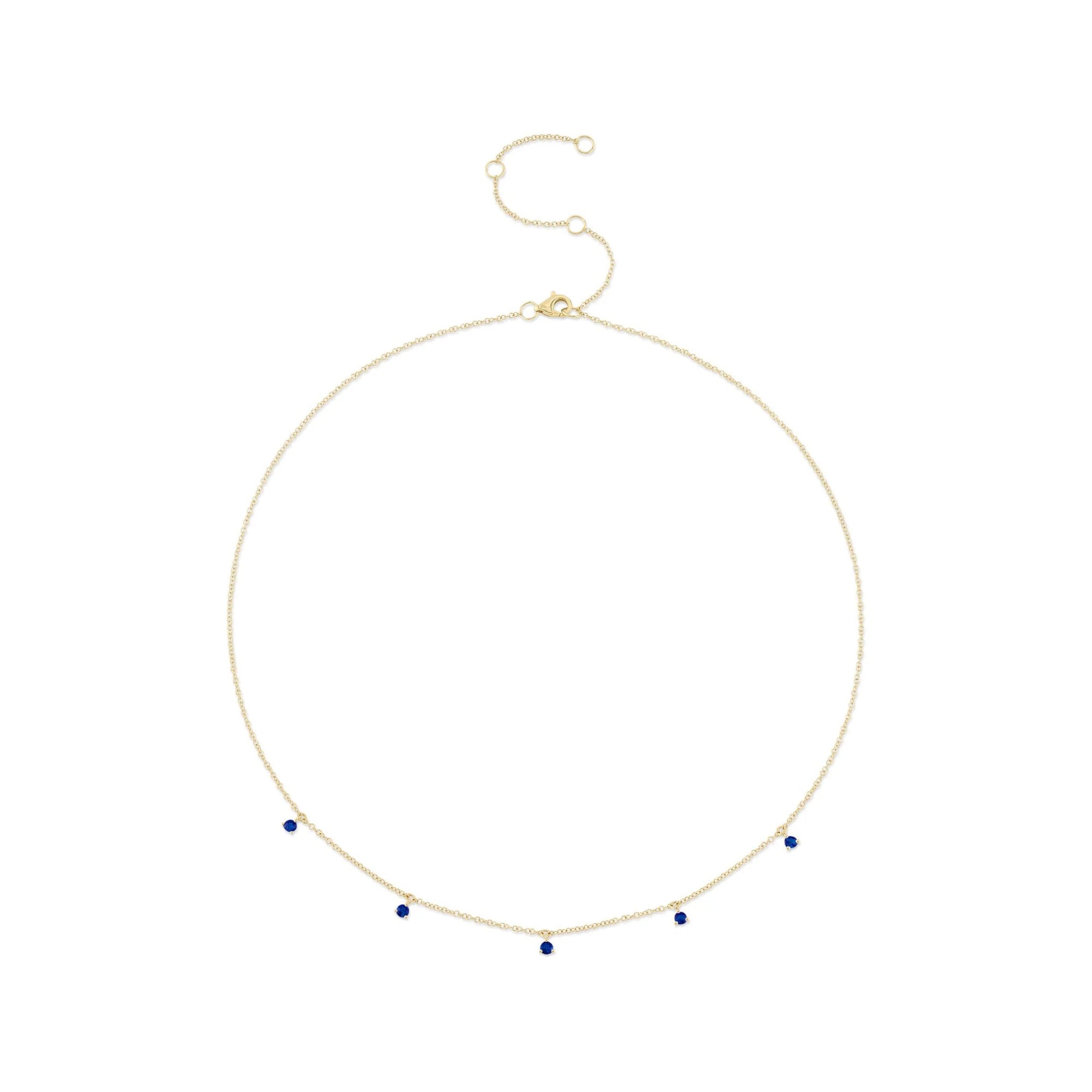 Shy Creation Sapphire Drops Necklace