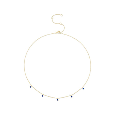 Shy Creation Sapphire Drops Necklace
