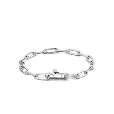 Classic Milano Rectangle Link Gilded Bracelet
