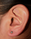 Round Diamond 4 Prong Stud Earrings