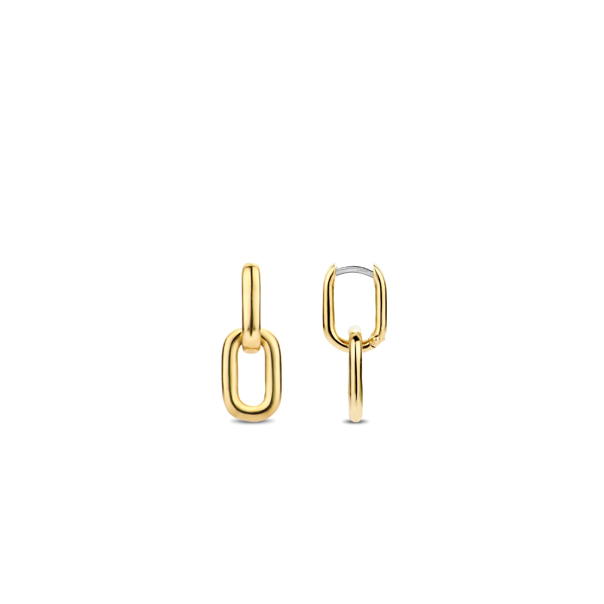 Ti Sento Milano Gold Chain Link Earrings